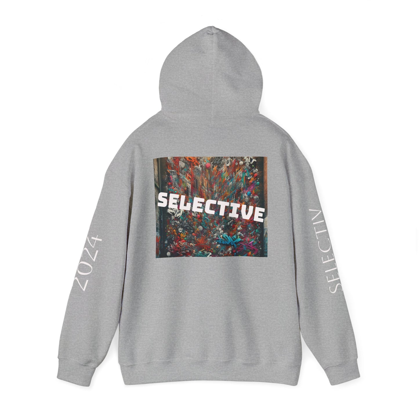 Unisex Heavy Blend™ Hooded Sweatshirt - Stylish Red Gradient & SELECTIVE Graphic